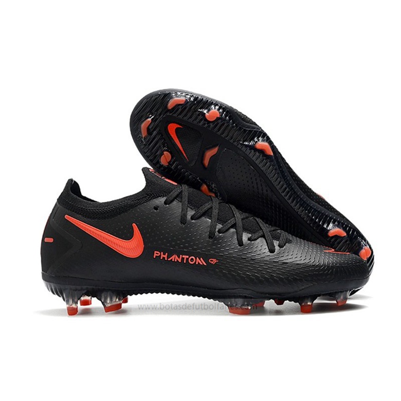 Nike Phantom GT Elite FG Negro X Chile Rojo Negro Rojo Gris